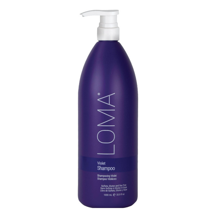 Loma Hair Care Violet Shampoo, Vanilla Bean/Blood Orange, 33.8 Fl Oz