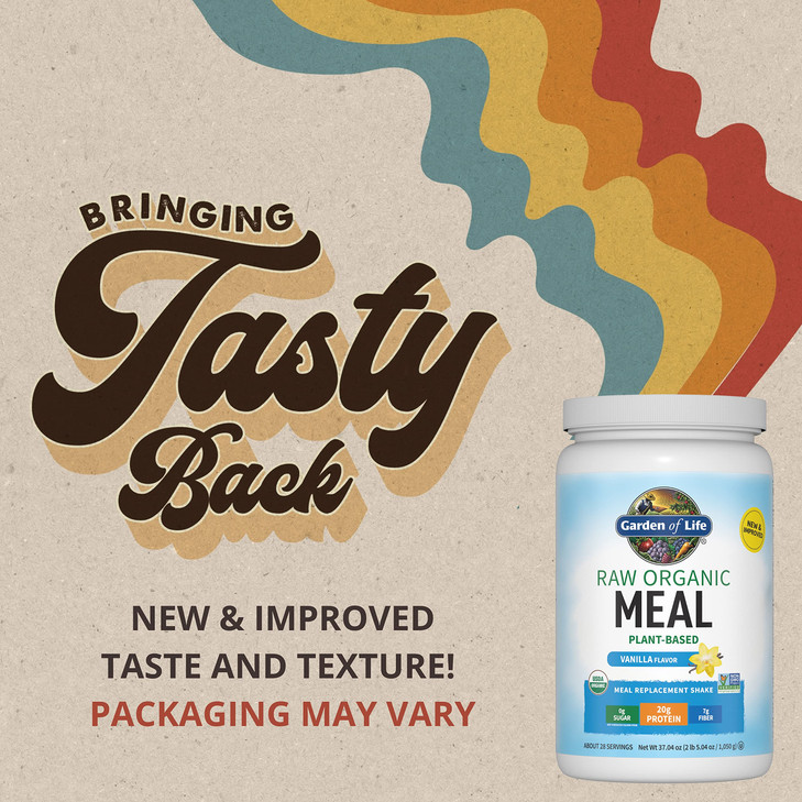 Garden of Life Meal Replacement Shakes, Raw Organic, Vanilla Protein Powder with Plant Based Pea Protein, Sprouts, Greens, Probiotics, Dairy Free 28