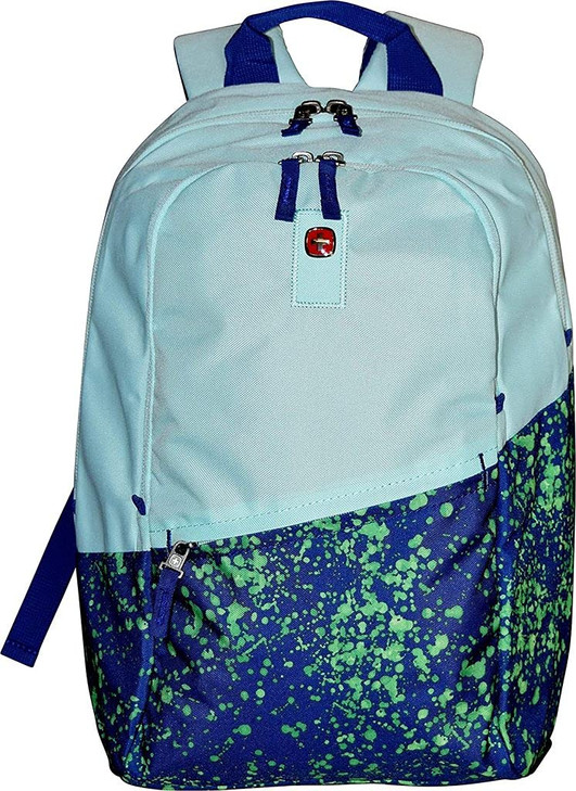 Wenger Criso Backpack With 16" Laptop Pocket, Pale Aqua/Green