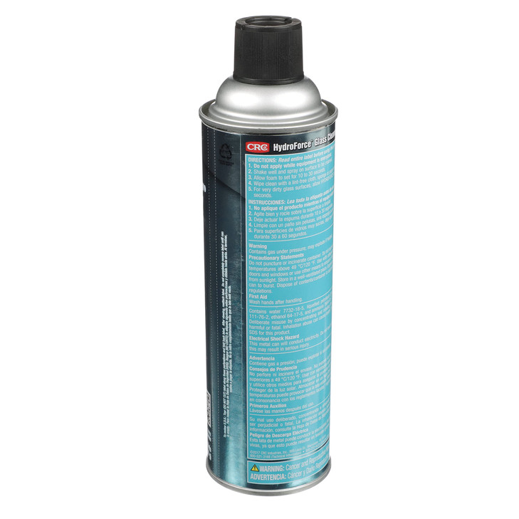 CRC HydroForce Glass Cleaner 14412  18 WT. OZ., Professional Strength Cleaning Solution
