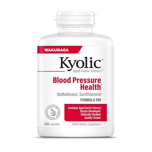 Kyolic Aged Garlic Extract Formula 109, Blood Pressure Health*, 240 Capsules