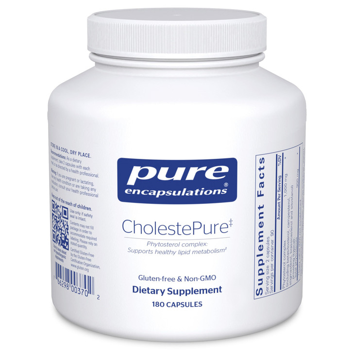 Pure Encapsulations CholestePure | Supplement to Support Cardiovascular Health, Enzyme Function, and Lipid Metabolism* | 180 Capsules