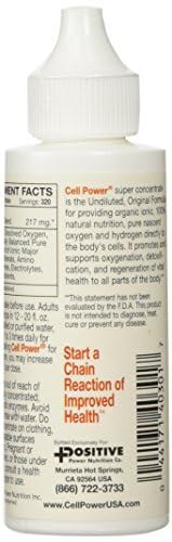 Cell Power® Oxygen Drops (2oz) - Liquid Oxygen Dietary Supplement Enriched with Beets, Grapes and Vegetable Protein - Liquid Oxygen Drops for Wellnes