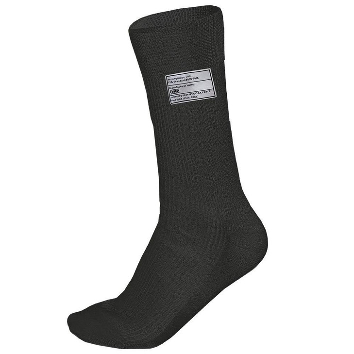 OMP Racing Socks Black Nomex Size Large FIA