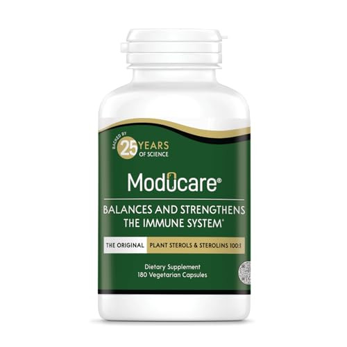 Moducare Daily Immune Support, Plant Sterol Dietary Supplement, 180 vegetarian capsules