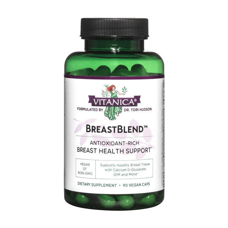 Vitanica BreastBlend, Breast Care Support, Vegan, 90 Capsules