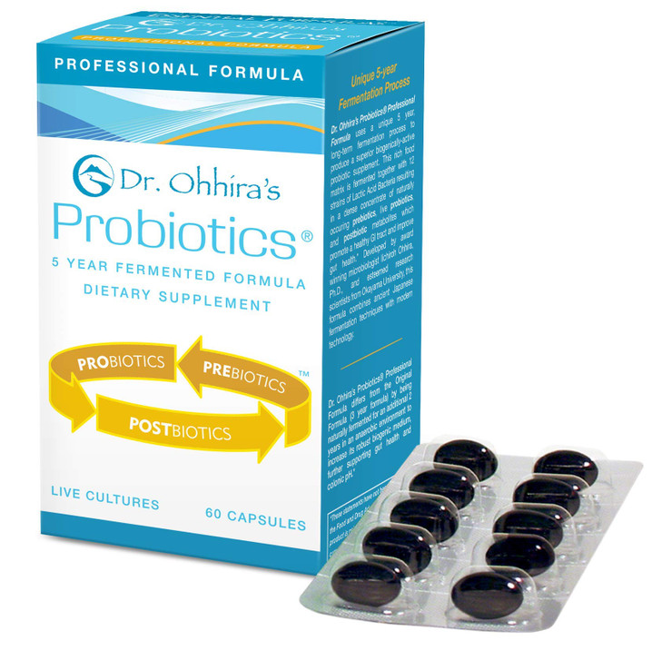 Essential Formulas Dr. Ohhiras Probiotics Professional Formula with 5 Year Fermented Prebiotics, Live Active Probiotics and The only Product with Po