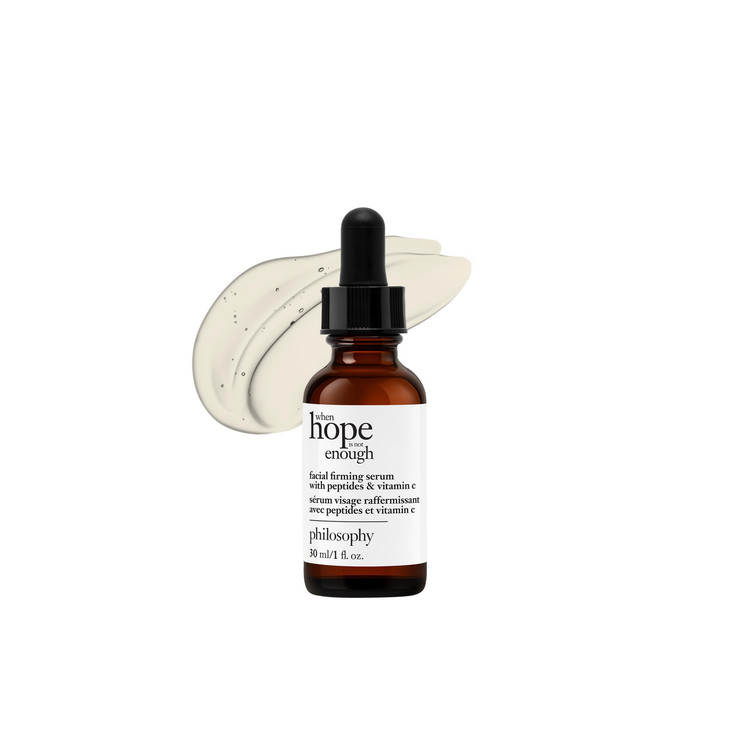 philosophy when hope is not enough facial firming serum - with vitamins C, E & hyaluronic acid - revitalizes dull complexion while reducing the look