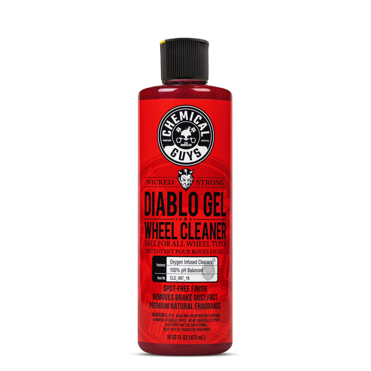 Chemical Guys Diablo Gel Oxygen Infused Foam Wheel & Rim Cleaner, Concentrated Car Wheel Cleaner Safe on All Finishes, Removes Brake Dust, Dirt, Grim