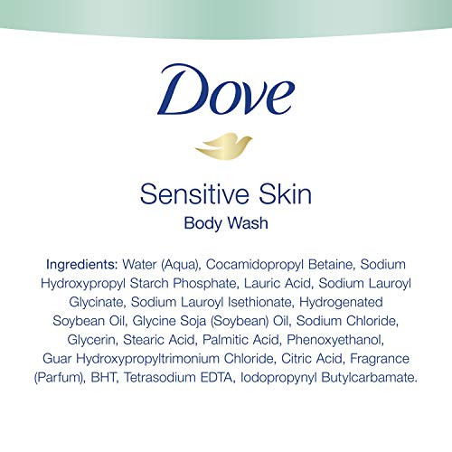 Dove Body Wash For Softer and Smoother Skin Sensitive Skin Hypoallergenic and Sulfate Free Body Wash 22 oz, 4 Count