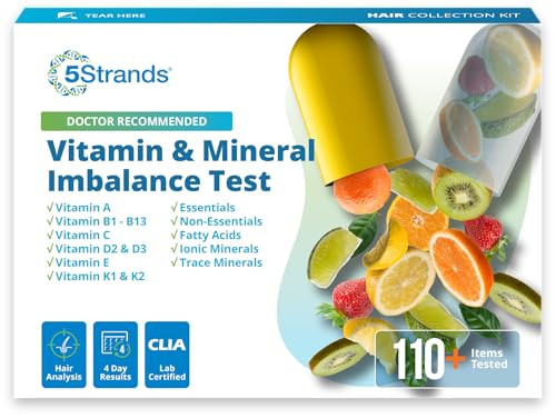 5Strands Nutrition Test, 112 Vitamins, Minerals, Amino Acids Tested, Identify Nutrient Absorption Issues, Holistic at Home Imbalance Testing, Results