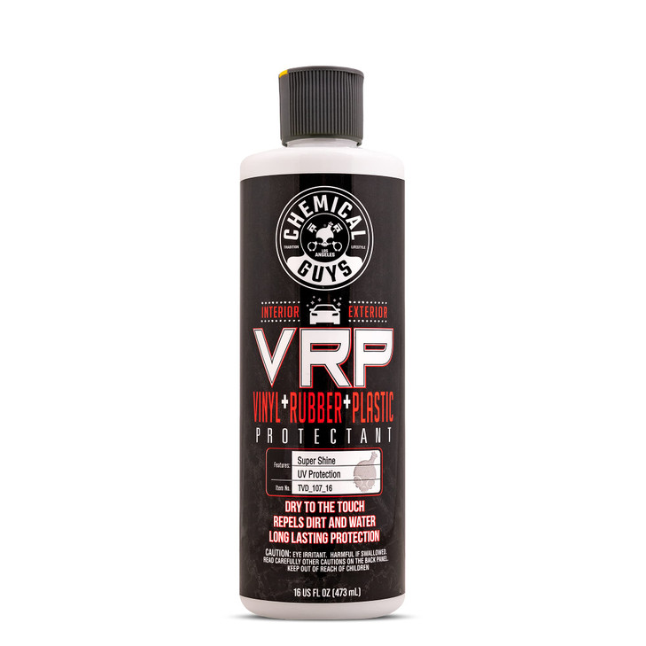 Chemical Guys VRP Vinyl, Rubber, and Plastic Dressing - Tire Dressing, Non-Greasy, Dry-to-the-Touch Shine for Tires, Trim, and More, Safe for Cars, T