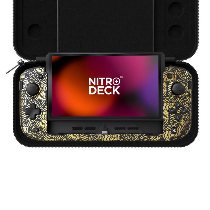 CRKD Nitro Deck+ Handheld Pro Controller for Nintendo Switch & OLED Model - TV Dockable - Programmable Sidekicks & Back Buttons - TruCollection Syste