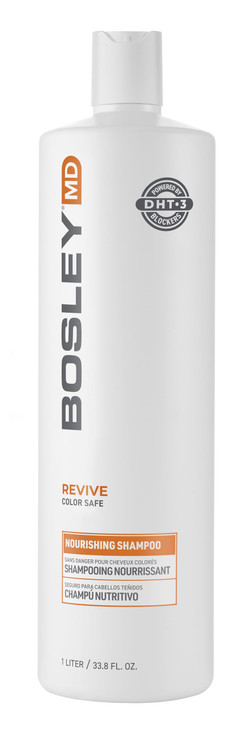 BosRevive Nourishing Shampoo for Thinning Hair (Color Safe)  DHT Blocker, Sulfate-Free, Vegan Formula with Biotin, Saw Palmetto & Rosemary  Strengt