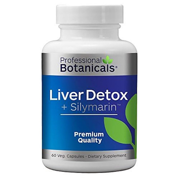 Liver Detox and Cleanse Supplement, Herbal Liver Support Supplement with Milk Thistle Seed Extract, Silymarin 80%, Organic Blessed Thistle, Dandelion