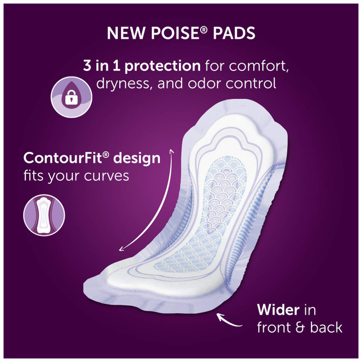 Poise Daily Incontinence Panty Liners, Very Light Absorbency, Regular, 288 Count (6 Packs of 48)