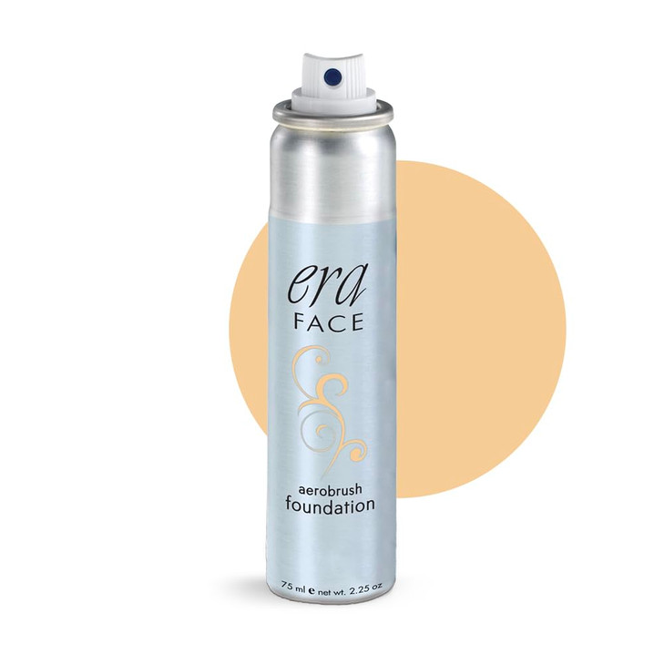 ERA Face spray makeup (Y5 Wheat, 2.25 oz) - airbrush foundation, everyday, buildable, professional spray on cosmetics by Era Beauty