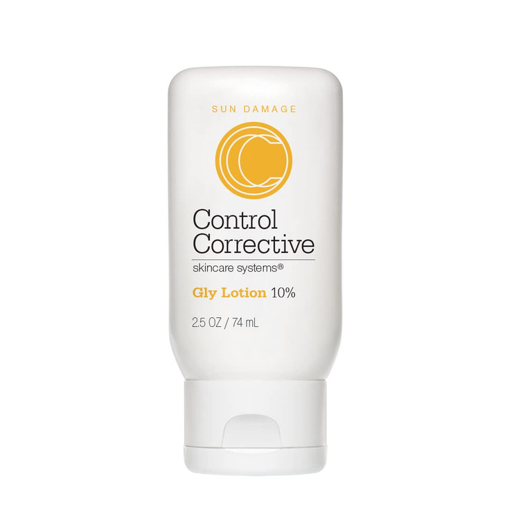 CONTROL CORRECTIVE Gly Lotion 10%, 2.5 Oz - An Exfoliating Facial Moisturizer To Help Reduce Rough Dry Spots, Smooth Wrinkles And Improve Skin Textur