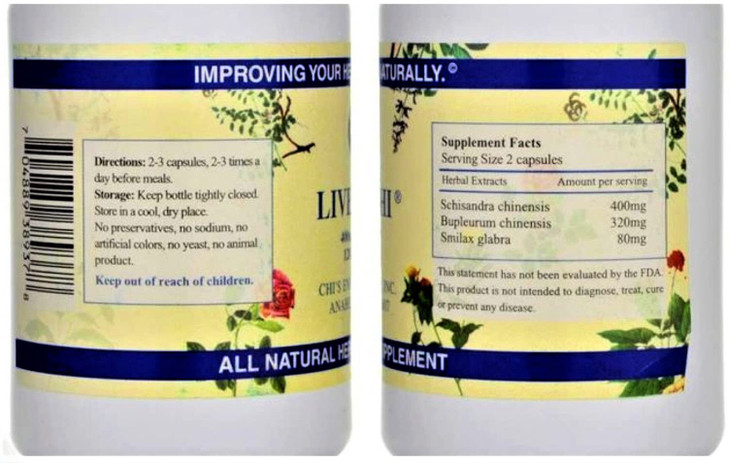 Chi - Liver Chi - Herbal Supplement with Traditional Botanicals  120 Vegetarian Capsules