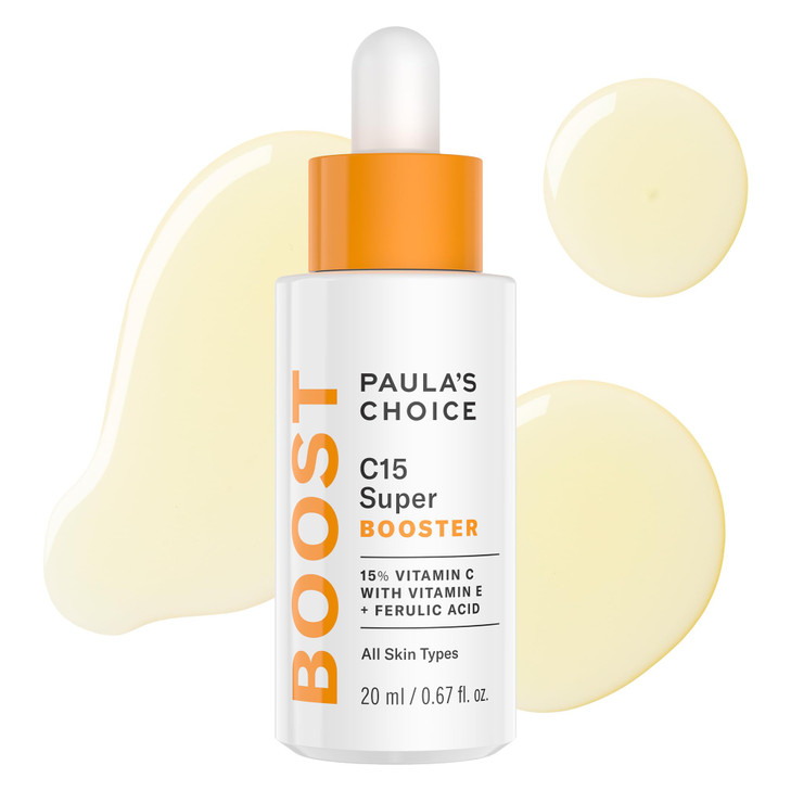 Paula's Choice BOOST C15 Super Booster, 15% Vitamin C Serum for Face, Face Serum with Vitamin E & Ferulic Acid for Discoloration & Glow, Fragrance-Fr