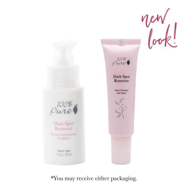 100% PURE Dark Spot Remover, 1 oz, Reduces Dark Spots, Age Spots, Evens Skin Tone, Diminish Spots, Vegan Dark Spot Remover, Natural Serum