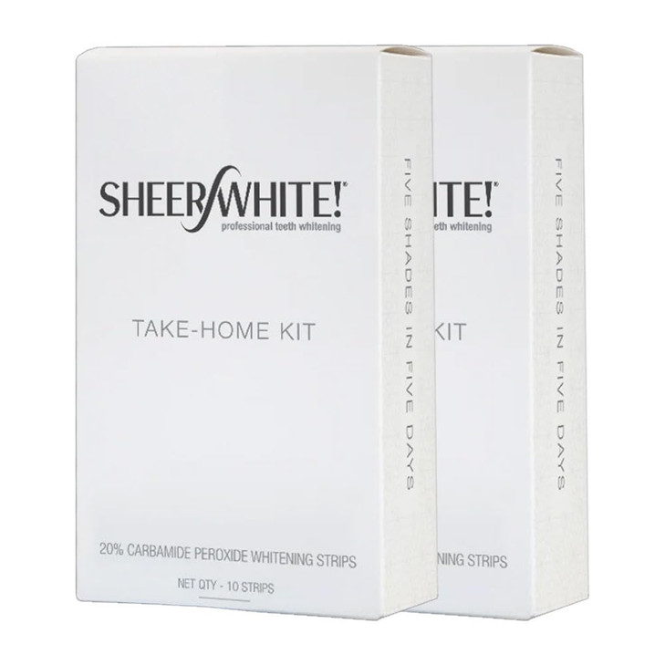 Sheer White Teeth Whitening Strips (Double Pack) (Double Pack)
