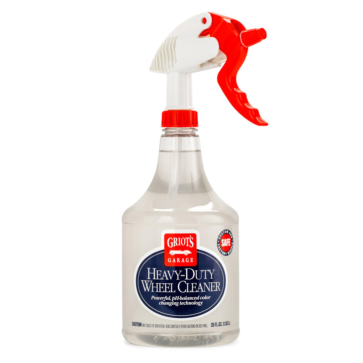 Griot's Garage Heavy-Duty Wheel Cleaner for All Wheel Finishes, Breaks Down and Removes Stubborn Brake Dust and Grime, PH Balanced, Non-Acidic, 11026