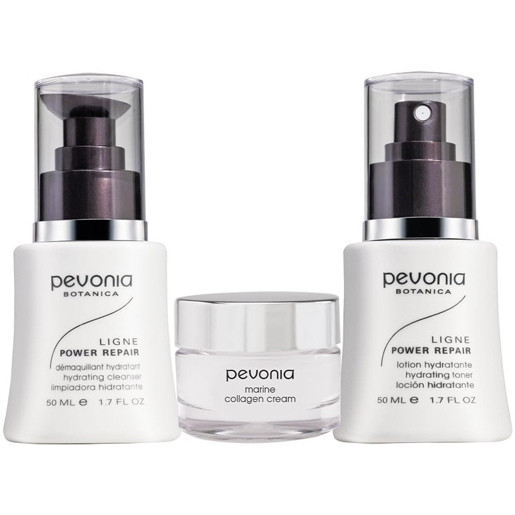 Pevonia Skincare Solution, Power Repair Kit, 3 Piece Set