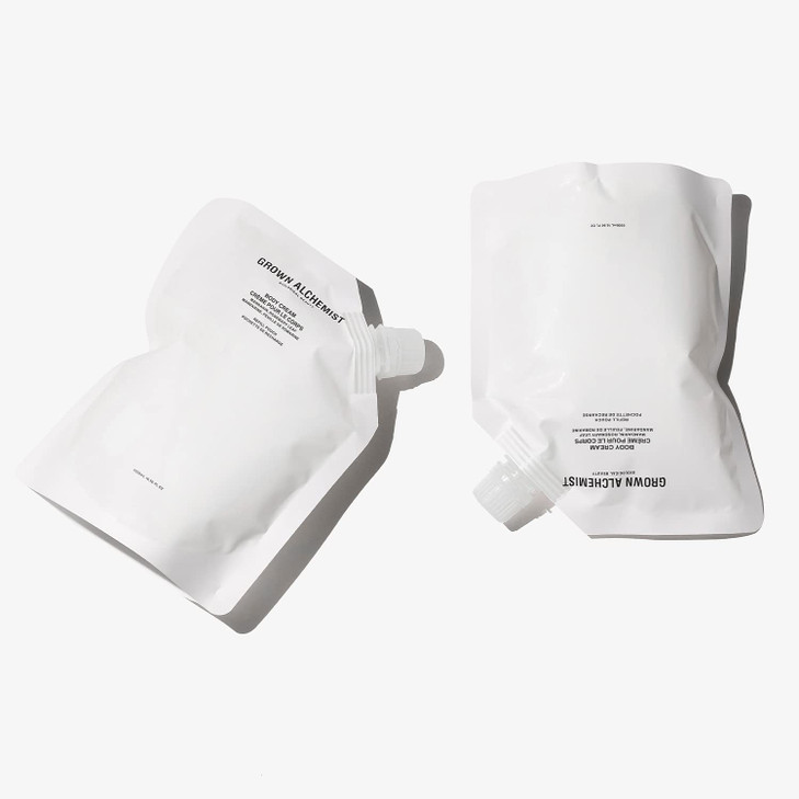 Grown Alchemist :: Body Cream REFILL Pouch: Mandarin, Rosemary Leaf. Nourishing Moisturizer Cream to Repair & Balance Dry Skin, 500ml