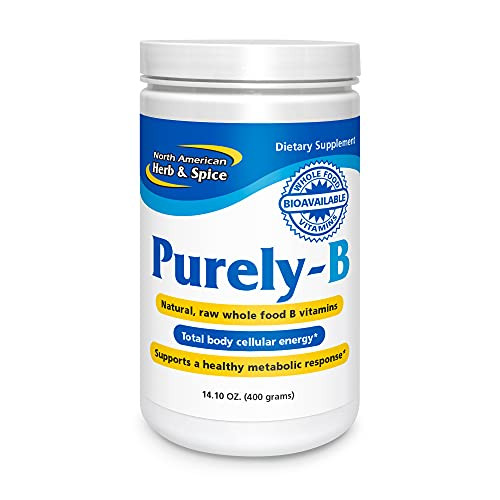 NORTH AMERICAN HERB & SPICE Purely-B - 14.1 oz - Whole Food B Complex Concentrate - Natural Energy Source, Healthy Metabolic Response - Raw Chaga & M