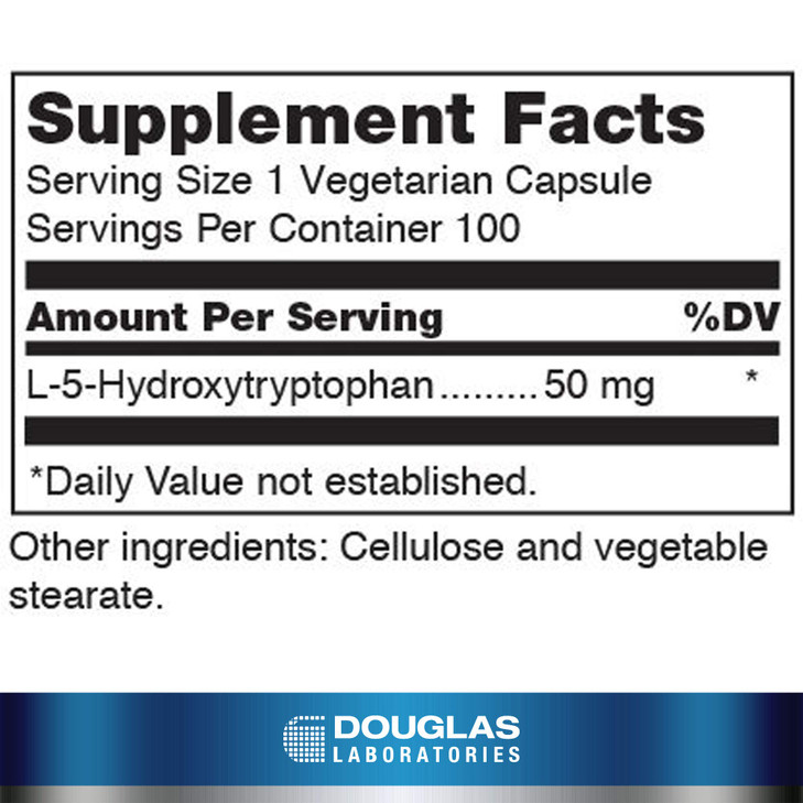 Douglas Laboratories - 5-HTP (50 mg.) - Brain Serotonin Precursor - 100 Capsules