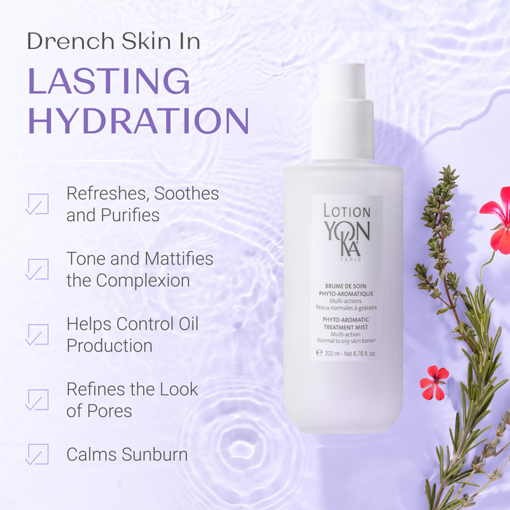Yon-Ka Lotion PNG Toner | Refreshing Daily Face Mist with Botanical Essential Oils, Aloe Vera & Rosemary | Hydrates, Soothes & Mattifies | Alcohol-Fr