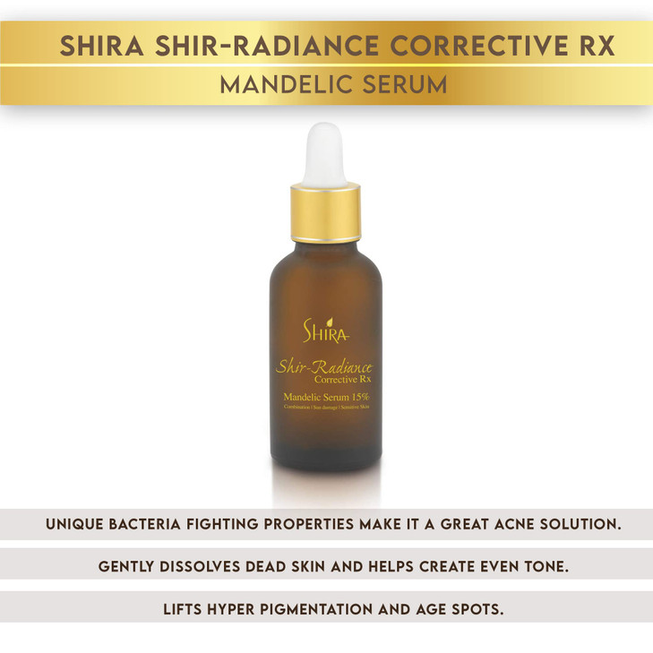 Shira Shir-Radiance Corrective RX Mandelic Serum For Treating Acne and Scars Pore Minimizer With 15% Mandelic Acid (30 ml)