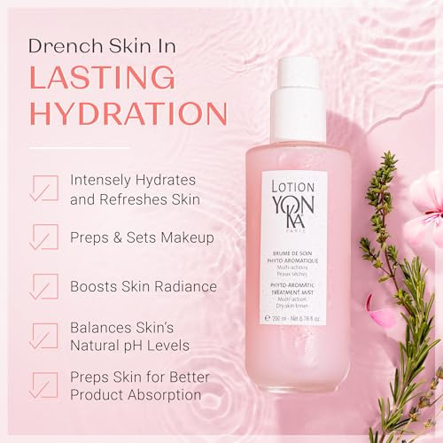 Yon-Ka PS Hydrating Face Toner | Calming Daily Face Mist with Botanical Plant Extracts for Dry & Sensitive Skin | Minimizes Pores and Treats Redness