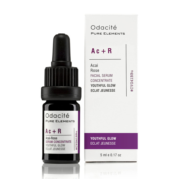 Odacité Anti Aging Serum Concentrate with Acai + Rose - Revitalizing Facial Oil, Youthful Glow, Improves Skin Tone, Wrinkles, and Firmness, Age defyi