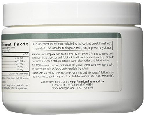 D'Adamo Personalized Nutrition Membrosia Complex, 2 Gram