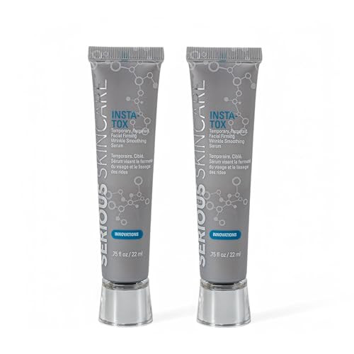 Serious Skincare INSTA-TOX Instant Wrinkle Smoothing Serum - Facial Filler Improves Appearance of Lines, Pores & Deep Wrinkles - Temporary Skin Tight