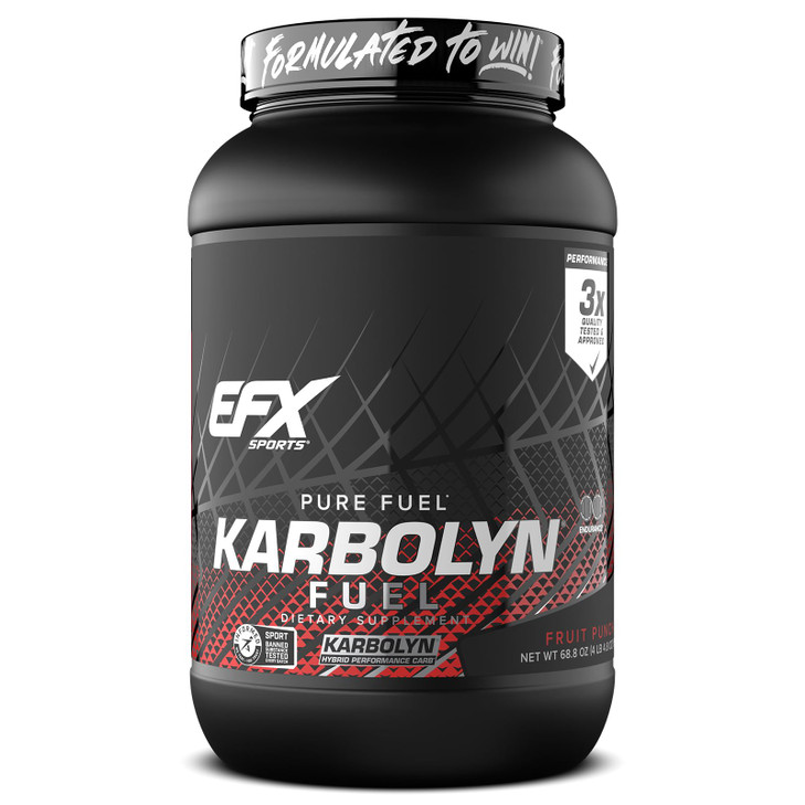 EFX Sports Karbolyn Fuel | Fast-Absorbing Carbohydrate Powder | Carb Load, Sustained Energy, Quick Recovery | Stimulant Free | 36 Servings (Fruit Pun