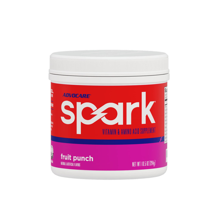 AdvoCare Spark - Energy Drink Mix - Vitamin & Amino Acid Supplement - Supports Energy & Focus - Portable Immune Support - Sugar-Free - Fruit Punch, (