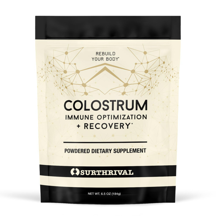 Surthrival: Colostrum Powder (6.5oz), Immune Optimization & Recovery, Powdered Dietary Supplement, Gut Health, Immune Support, Keto Friendly