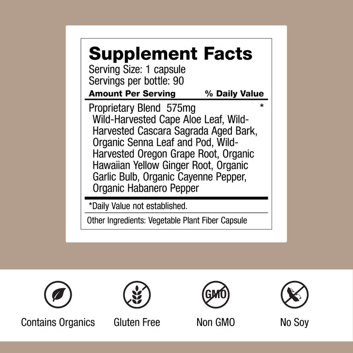 Dr. Schulze's Intestinal Formula #1 - Bowel Movement Supplement for Colon Health Support - Bloating & Constipation Aid - Intestinal Cleanse - All-Nat