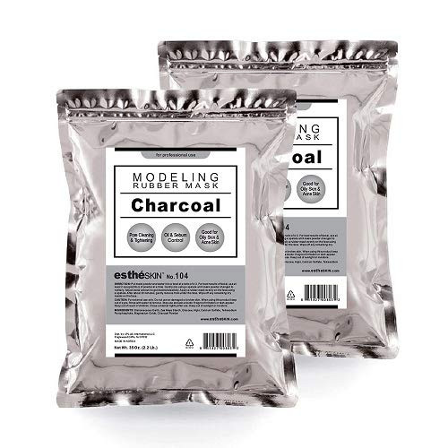 (2 pack) estheSKIN No.104 Charcoal Modeling Mask Powder for Professional Facial Treatment, 35 Oz.