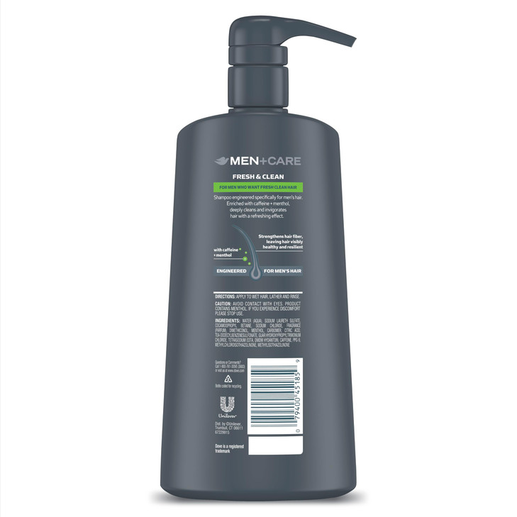DOVE MEN + CARE 2-in-1 Shampoo and Conditioner Fresh and Clean 4 Count Nourishes and Invigorates Helps Strengthen Hair 25.4 oz