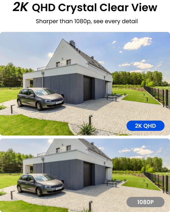 REOLINK Wireless Outdoor Security Camera Lumus 2K, Upgraded 4MP Spotlight Color Night Vision, 2.4/5GHz Dual-Band WiFi Plug in Camera, Smart Person/Ve