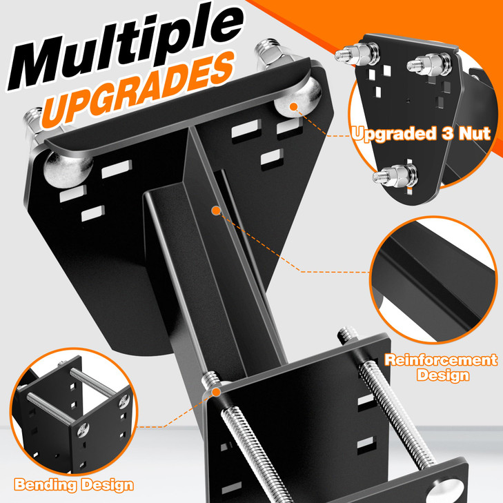 Trailer Spare Tire Mount for Utility Trailer Accessories,Rv Spare Tire Mount,Spare Tire Carrier Fits 4 & 5 & 6 & 8 Lugs Trailer Wheels on 4",4.25" 4.