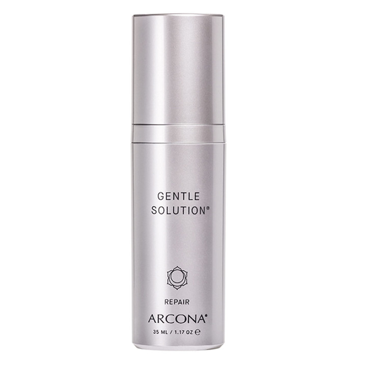 ARCONA Gentle Solution - 4% Glycolic, 3% Lactic Acids, Algae, Witch Hazel + Honeysuckle Gentley Exfoliate + Hydrate Skin 1.17oz. Made In The USA