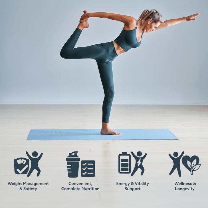 INVIGOR8 Superfood Grass Fed Whey Protein Isolate Shake French Vanilla Gluten-Free and Non GMO Meal Replacement with Probiotics and Omega 3 (483g)