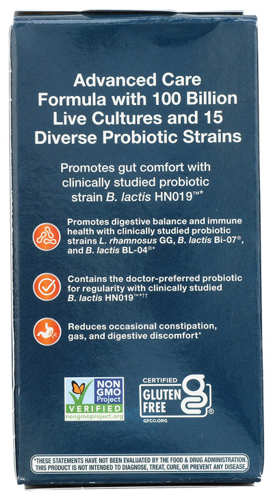 Nature's Way Natures Way Fortify Optima Daily Probiotic, 100 Billion, 15 Strains, Prebiotic, 30 Capsules, 30 Count