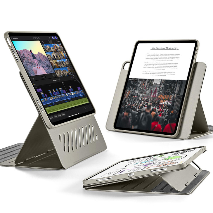 ESR for iPad Air 13 Inch Case (2025/2024) M3/M2, Removable Magnetic Cover, Adjustable Portrait/Landscape Stand with Raised Screen View, 9 Standing An