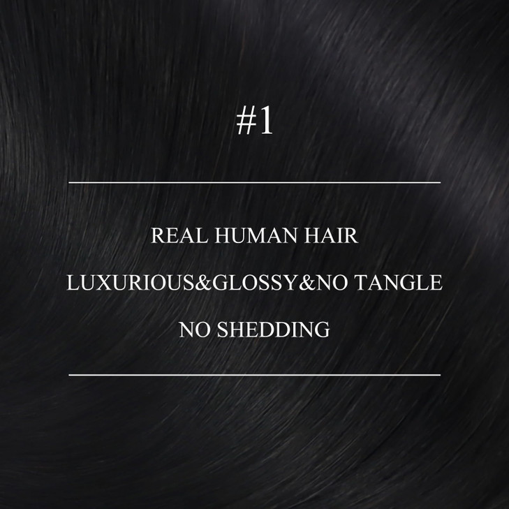 YoungSee Black Nano Hair Extensions Real Human Hair Jet Black Nano Beads Hair Extensions Black Nano Ring Hair Extensions Real Human Hair Gifts for Wo